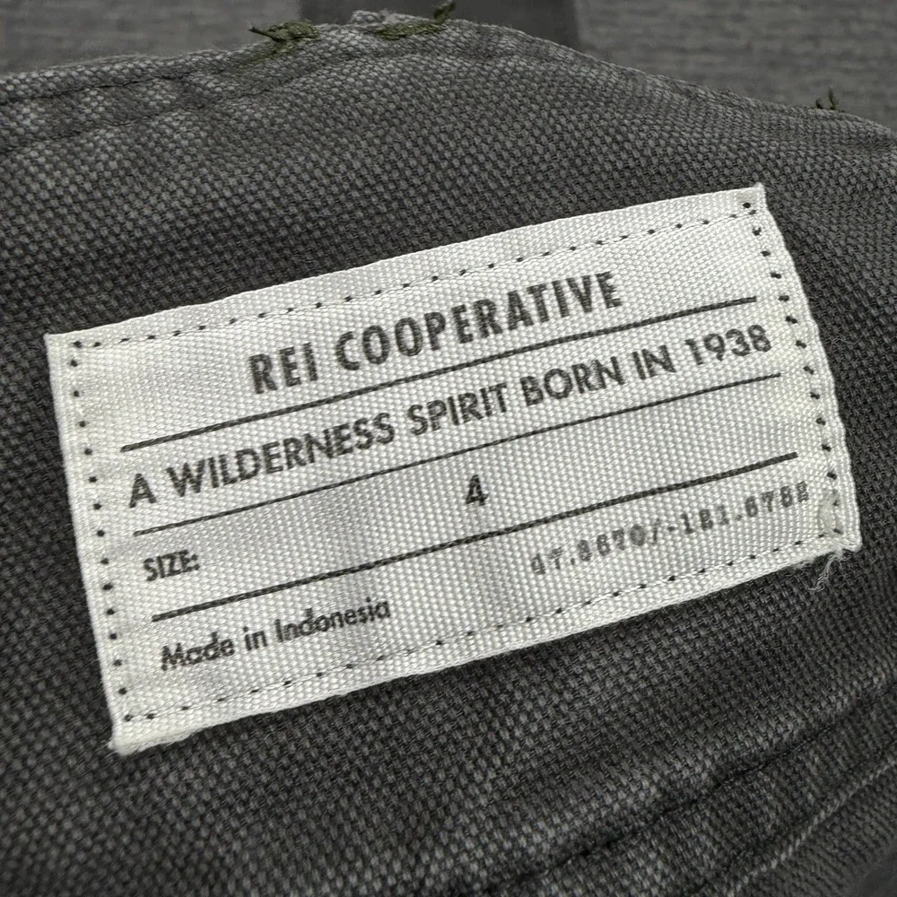 REI Co-op Trailsmith Bib Overalls Women 4  Workwear Double Knee Canvas Garden